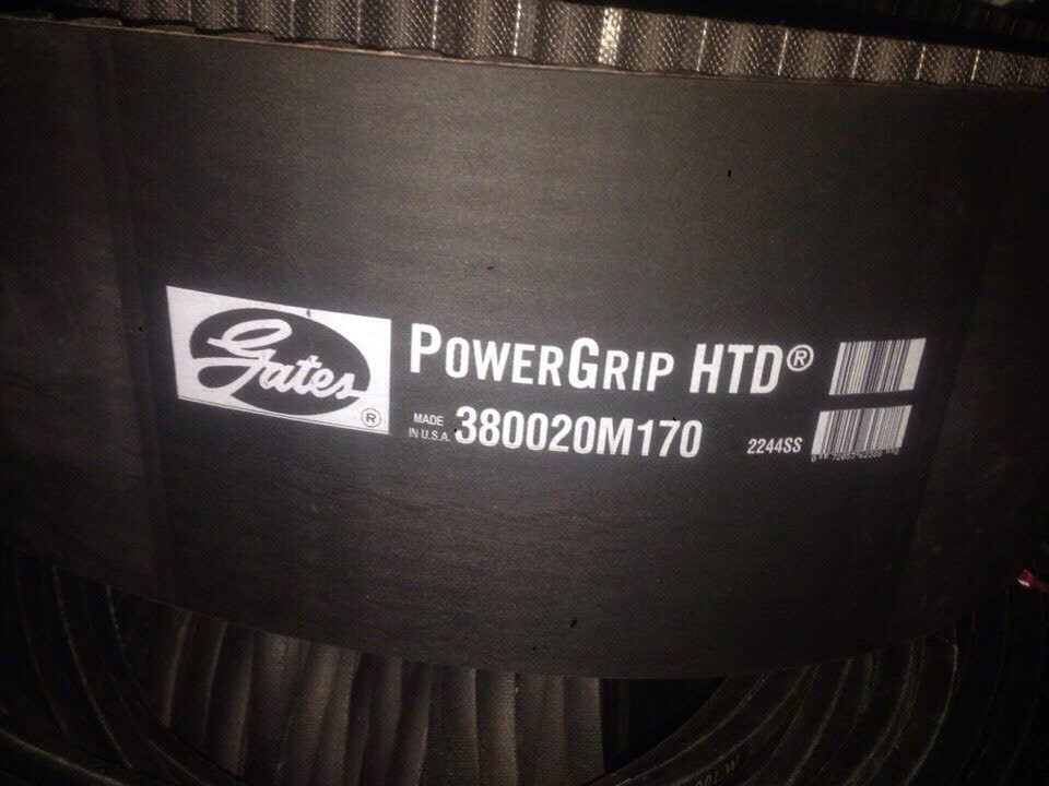 20M 3800 170 mm Power Grip Kauçuk Zaman Kayışı