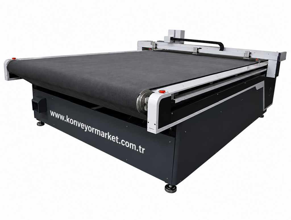CNC Kafalı Kumaş Kesim Makinesi Konveyör Keçe Bant | Otomatik Plotter Bant Sistemleri
